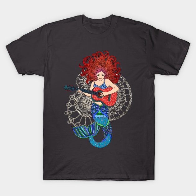 Musical Mermaid T-Shirt by micklyn